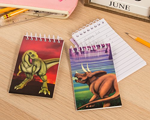 Spiral Notepad – 24-Pack Top Spiral Notebooks, Bulk Mini Spiral Notepads for Journaling, Note Taking, To-do Lists, Lined Paper, 4 Dinosaur Designs, 3 x 5 Inches - Thumbnail 4