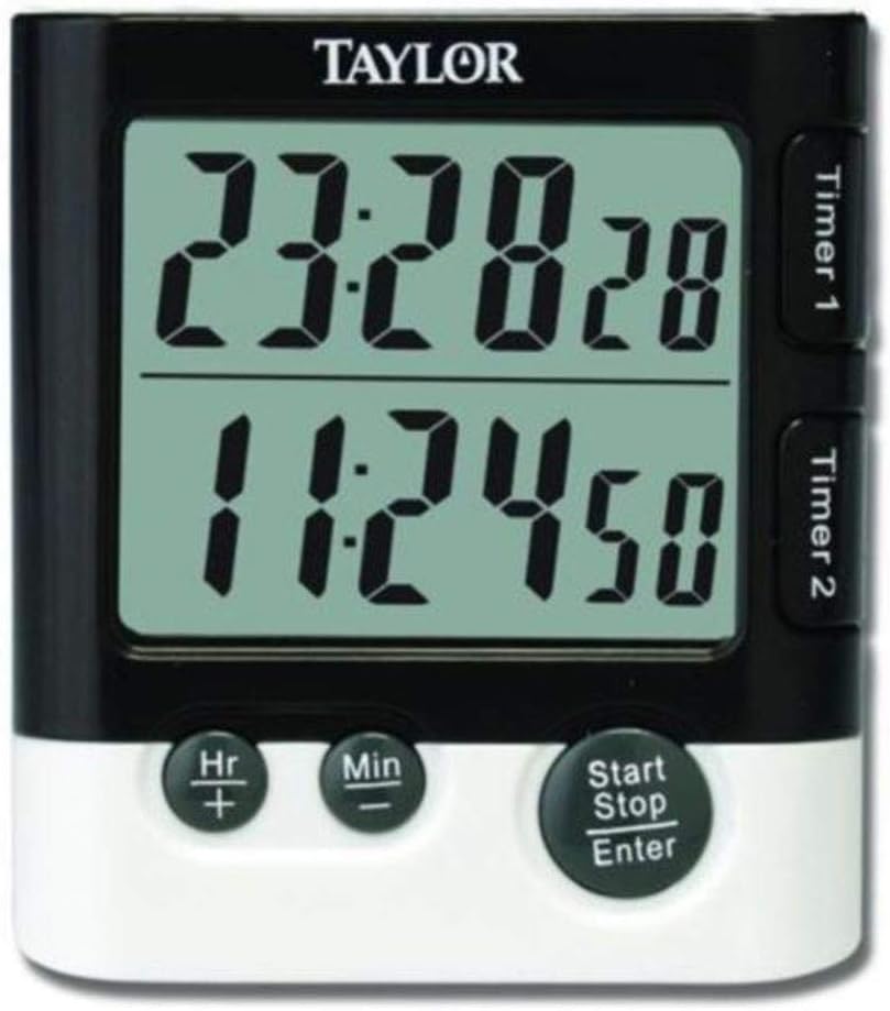 (Pack of 6) Taylor Dual DGTL Timer/Clock