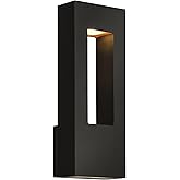 Hinkley Atlantis 1648SKLED Medium LED Wall Mount Lantern, Aluminum, Dark Sky Compliant, Integrated LED, 120v, Dimmable Satin 