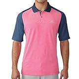 Adidas Golf Men's ClimaCool Aeroknit Polo - US M - Mineral Blue/Shock Pink