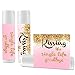 12 Bridal Shower Lip Balms - Bachelorette Party Favors - Kissing the Single Life Goodbye - Gold Glitter Bridal Shower
