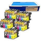 Inkjetcorner 20 Pack Compatible Ink Cartridge for Brother LC101 LC103 BLC103 MFC-J245 MFC-J285DW MFC-J450DW MFC-J470W MFC-J650DW MFC-J870DW MFDW MFC-J475DC-J875DW MFC-J4410DW MFC-J4510DW MFC-J4610DW (Shows Accurate Ink Levels)