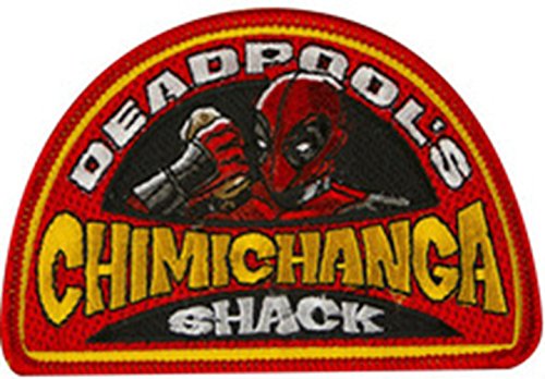 Outlander Gear Marvel Comics Deadpool Chimichanga Shack X-Men 3.55" Embroidered Iron/Sew-on Applique Patch
