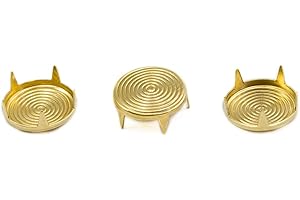 Allstarco Gold Target Bedazzler Refill Studs Non Rusting Nailheads Fabric Garment Embelishments - 100 Pieces (Size 30, Target/Gold)