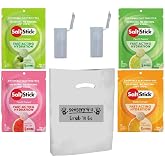 SENSORY4U Grab and Go Gift Set SaltStick with New Fastchews Flavors and Race Ready Tubes - Lemon Lime Orange Green Apple and Watermelon Electrolyte Tablets