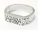 BSI Silver Metal Bracelet For Fitbit Flex Activity Sleep Tracker Flowers Design Replacement Wrist Band 6-7” Large Size