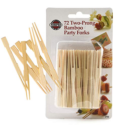 Norpro Bamboo Party Forks, 72 Pieces - //medicalbooks.filipinodoctors.org