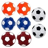 Qtimal Table Soccer Foosballs Replacement Balls, Mini Colorful 36mm Official Tabletop Game Ball - Set of 8
