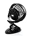 Topwell 5-Inch 360 Degree Rotation Clip-on USB Fan - Black
