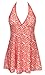Danify Women's One Piece Plus Size halter Swimdress Cover Up Bathing Suits