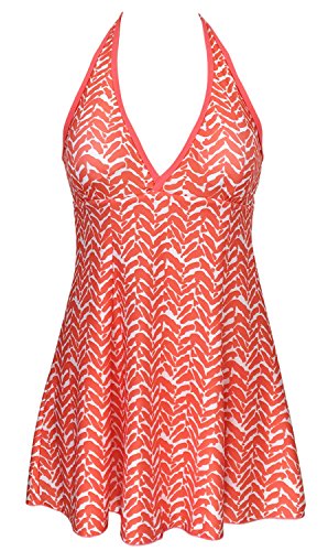 Women's One Piece Plus Size halter Swimdress Cover Up Tankini Bathing Suits Women's One Piece Plus Size halter Swimdress Cover Up Tankini Bathing Suits