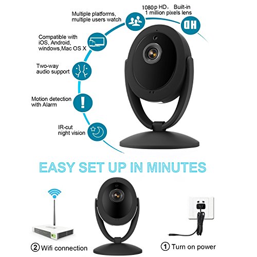 NexGadget-1080p-Home-Wireless-Camera-IP-Security-Surveillance-System-Black