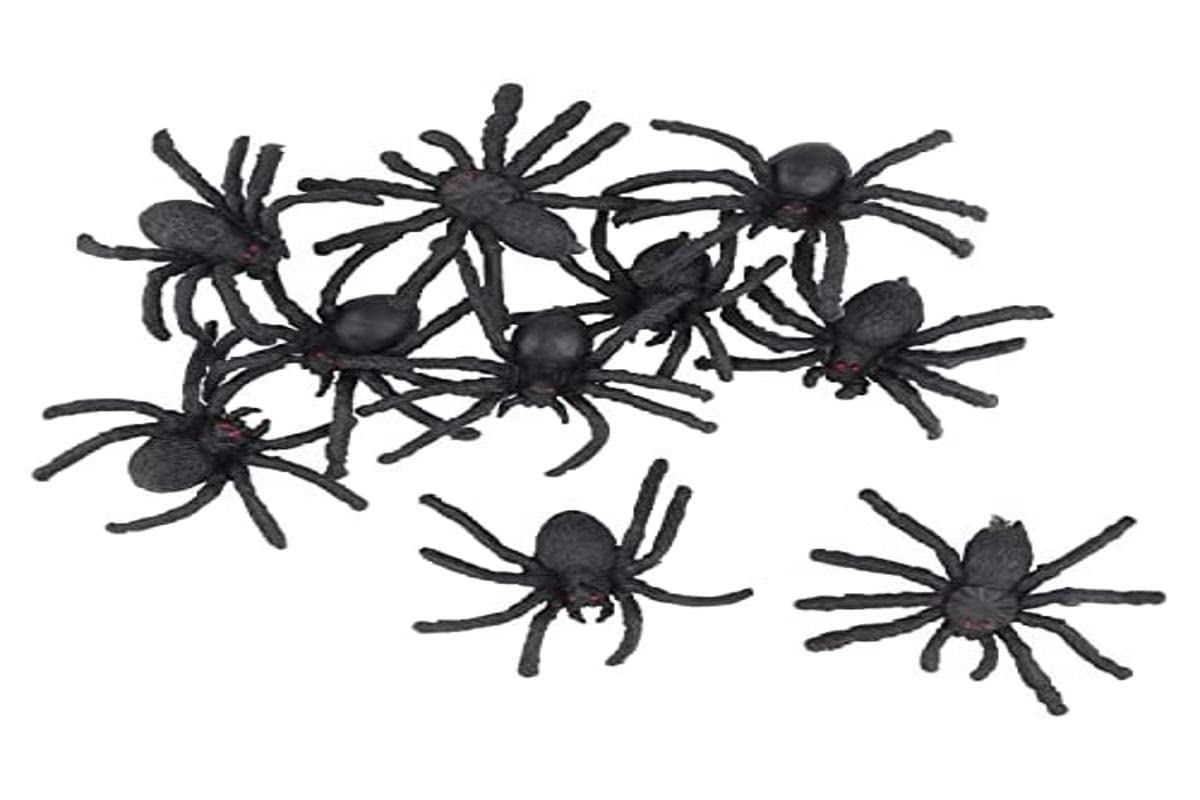 Spiders, size 4 cm, 10pcs