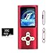 Mp3 Player/Music Player,EVASA with a 16 GB TF Card, Maximum support 32GB,Portable Digital Music Player/Video/Voice record/FM Radio/E-Book Reader/Photo Viewer,Ultra Slim 1.8''Screen (Deep rosered)