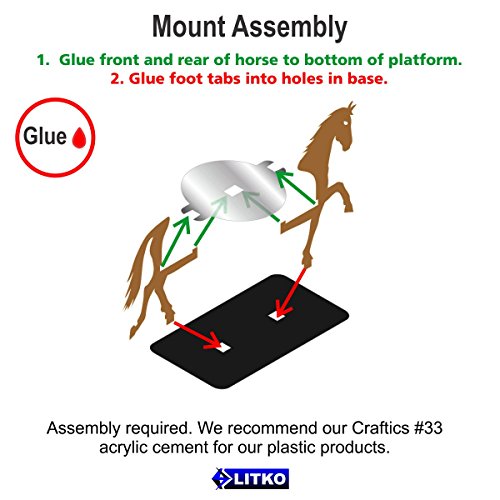 Horse, Character Mount Marker, Brown, 25x50mm Base (1)
