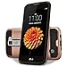 LG K10 Case, LG Premier LTE Case, Dual Layers Phone Cover Bundled with [Tempered Glass Screen Protector] Hybird Shockproof and Circlemalls Stylus Pen[Rose Gold]