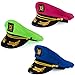 Tigerdoe Yacht Hats - 3 Pack - Neon Captain Hat - Boaters Hats - Costume Novelty Hats
