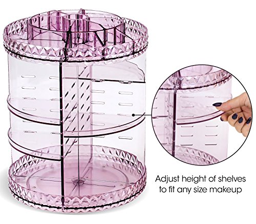 image for Sorbus Rotating Makeup Organizer, 360° Rotating Adjustable Carousel S