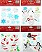 Winter Window Clings Gel - Penguins Snowmen Snowflakes and Candy Canes - Bundle of 4