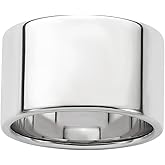 Diamond2Deal 925 Sterling Silver 12mm Wedding Band Ring
