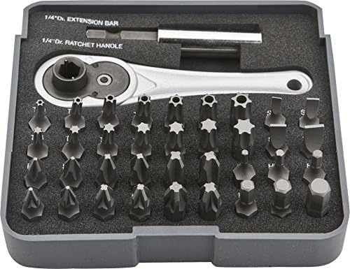 NEO 06-105 Bits Set including Ratchet (38-Piece), X, 38 St