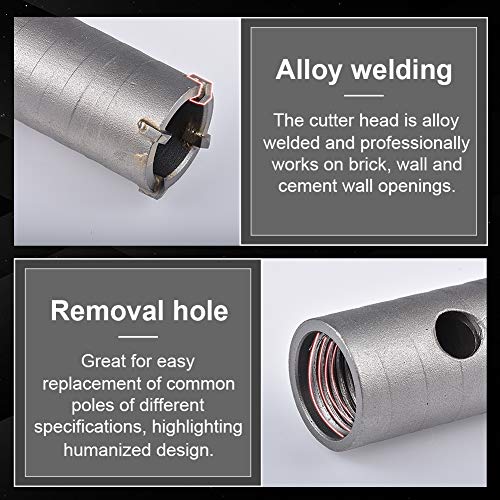 KATUR 30mm SDS Plus Shank Hole Saw Cutter Concrete Cement Stone Wall Drill Bit for Brick Concrete Cement Stone (30mm Diameter)