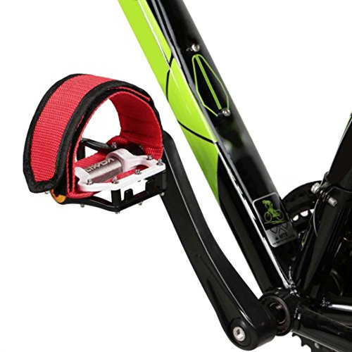 Feccile S-ports & Fit-ness Bike Pedal Toe Clip Bicycle Fixed Strap Road Mountain Cycling,2Pcs