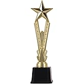 SINGOMON Gold Trophy Award 11 Inch Gold Star Trophy Cup Plastic Trophy 1st Prize Award Champion Trophy for Party Favors, Prop