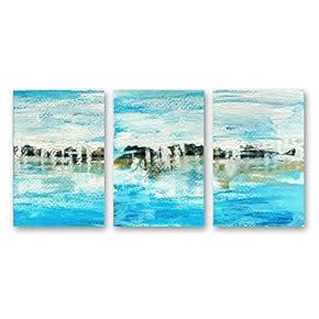 3 Panel Canvas Wall Art Abstract Color Pictures Home Wall Decorations for Bedroom Living Room Paintings Canvas Prints Framed - 16"x24" x 3 Panels