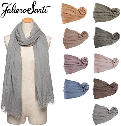 Amazon ファリエロサルティ Faliero Sarti ファリエロサルティ ストール レディース メンズ Faliero Sarti 0005 Tobia 1 185cm モダール85 シルク15 並行輸入品 服 ファッション小物 通販