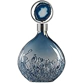 Uttermost Rae 18 1/2" High Sky Blue Iridescent Glass Bottle