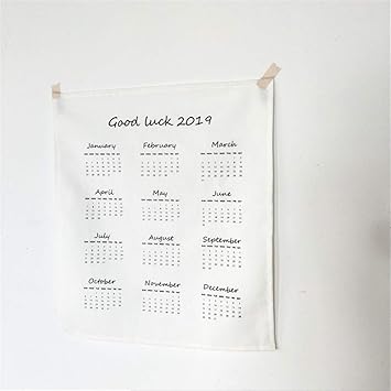 Amazon Co Jp カレンダー 19年 ハンギングカレンダー タペストリー ウォールデコレーション テーブルクロス 撮影背景布 多機能 創意なデザイン 壁飾り オシャレ インテリア 三柄選択可 B ホーム キッチン