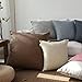 Kevin Textile Decor Lined Linen Pillow Cover Burlap Square Throw Cushion Covers Case Euro Pillow Case Sham for Couch, 26