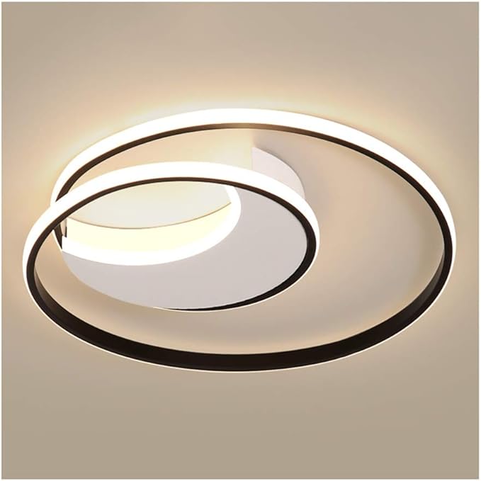 WFLillumination Ceiling Light Modern Simple，Metal Acrylic LED Dimmable