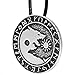 Paw Paw House Mens Wolf Head Necklace Pendant for Dog Lover Men Norse Viking Warrior Arrow Headed Amulet Jewelry (4008)