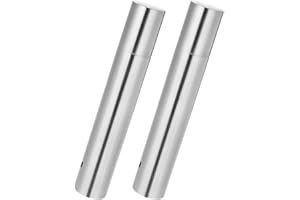 Luxshiny 2Pcs Stainless Steel Certificate Holders and Diploma Storage Tubes, Metal Poster Tube Case for