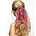 9 Pieces Hair Scrunchies Satin Silk Elastic Hair Band Scarf Ponytail Holder Scrunchy Ties Vintage Hair Accessories for Women Girls (Long Scarf Style)