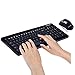 Wireless Mouse and Keyboard Rechargeable, VEGCOO E5 Compact Keyboard Mouse Combo With Soft Chocolate Keys for Computer and Laptop