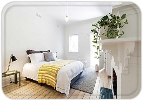 Beshowere Doormat luxury guest bedroom in vintage scandi styled australian home
