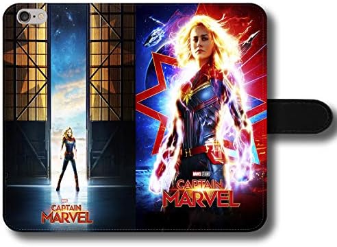 Captain Marvel Carol Danvers Superhero Marvel Cinematic Universe Avengers: Infinity War End Game Magnetic Clasp Holder Phone Case Cover for iPhone 5/5s