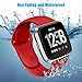 Coperr 4 Packs Bands Compatible with Fitbit Versa/Fitbit Versa 2 / Fitbit Versa Lite for Women and Men, Soft Silicone Sport Strap Replacement Wristband with Ventilation Holes for Fitbit Versa