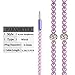 Ranipobo Luxury Bling Diamond Pearl Necklace Chain Earphone Stereo Earphone With Mic For Smart Phone/iphone 3.5mm Plug (Purple)