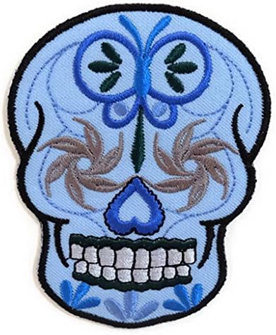 skull sugar Cloth Sticker for Laptops, Notebooks #4. Can remove and use it with a new surface you like again and again with no adhesive residu. Made in Thailand from Naree2016., Guaranteed quality