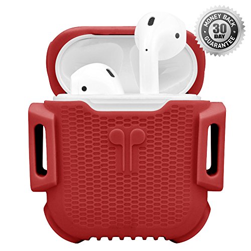 image for Deke Home AirPod Case with strap. Full Protective Cover Portable Silic