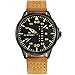 NAVIFORCE Original Genuine Leather Quartz Date Week Waterproof Sport Men's Wrist Watch 9074 Brown