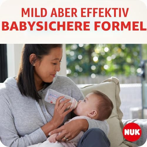 -Babyflaschenreiniger | 500 ml | Ideal zur Reinigung von Babyflaschen, Saugern und Zubehör | Duftstofffreier Reiniger | pH-neutral | 100 % wiederverwertbare Flasche | 3 Stück