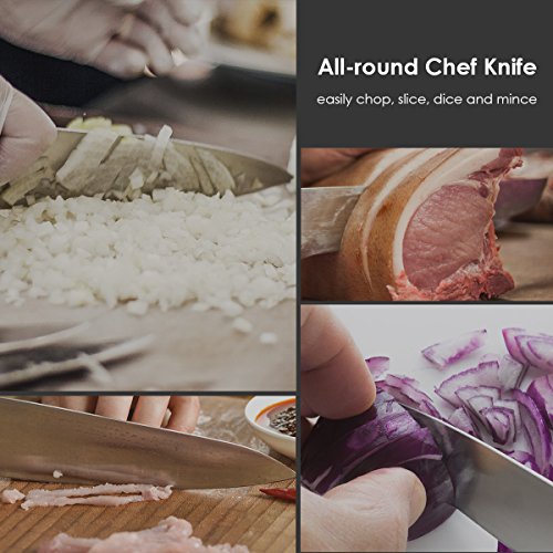 SKY LIGHT Chef Knife, Kitchen Knife 8 Inch Home Pro Cooking Chopper