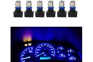 WLJH 6Pack T10 168 194 Led Bulb Replacement Instrument Cluster Panel Dashboard Dash Light Bulbs 1/2" Twist Lock Socket PC194 