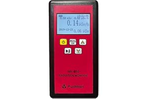 Karlak NR-950 Handheld Portable Nuclear Radiation Detector LCD Display Household Radioactive Tester Geiger Counter β Y X-ray Detection Sound Vibrations Light Triple Alarm Practical Nuclear Radiation