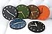 thehaki Decorative Wall Clock Silent & Non-Ticking Quartz Clock PU Leather Lightweight 0.4lb Round 9